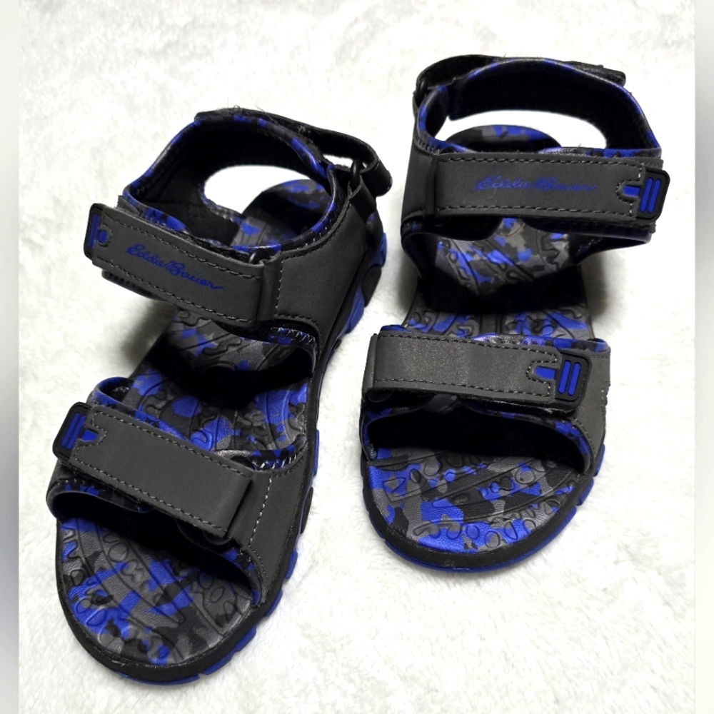 Eddie Bauer Kids Sandals Size 3 Boys Girls Shoes Slides Velcro Snap